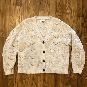 Old Navy Oatmeal crop cardigan